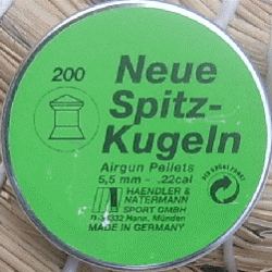 ساچمه H&N Neue Spitz Kugeln کالیبر 0.22