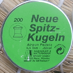 ساچمه H&N Neue Spitz Kugeln کالیبر 0.22